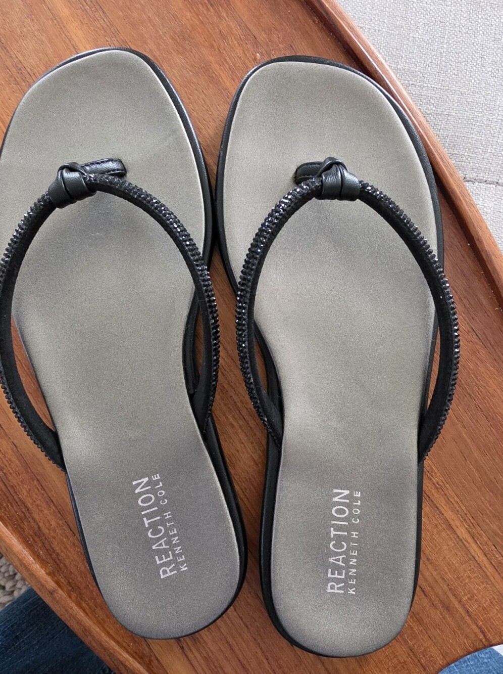New Kenneth Cole Summer Shoes 7.5 Womens, Shimmery Faceted Straps